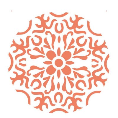 Stencil OPA 2296 Mandala I Camada II 30.5X30.5cm_OPA2296